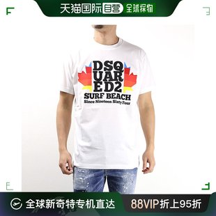 印花棉质 冲浪海滩 T恤 Dsquared2 S74GD1135半袖 日本直邮