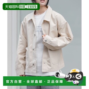 1h可退 日本直邮FORK&SPOON 女士 聚酯纤维工装风短款罩衫 DF2613