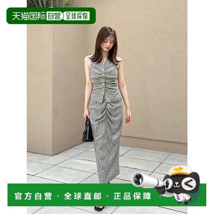 日本直邮SNIDEL 褶皱紧身裙短裙 [SN1728EW045009]