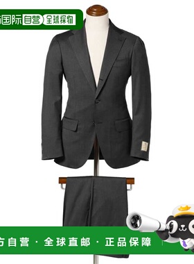 日本直邮CARLO BARBERA 男装 纯羊毛单粒扣西装套装 24170375015