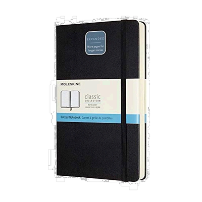 【日本直邮】MOLESKINE 笔记本 经典Expanded 400张 精装大码圆点