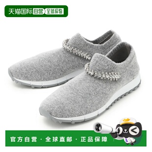 日本直邮JIMMY CHOO Verona BKK City 灰色水晶运动鞋灰色女士有