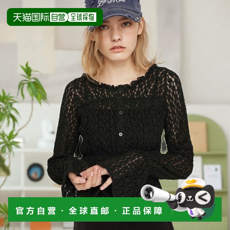 1h可退 日本直邮SLY 女士泡泡褶皱修身短袖上衣 030ISZ801351