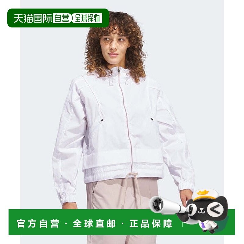 日本直邮adidas Beyond The Course 防水全拉链箱型轮廓长袖连帽