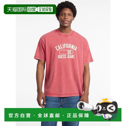 日本直邮GUESS JEANS 圆领短袖加州T恤 G585