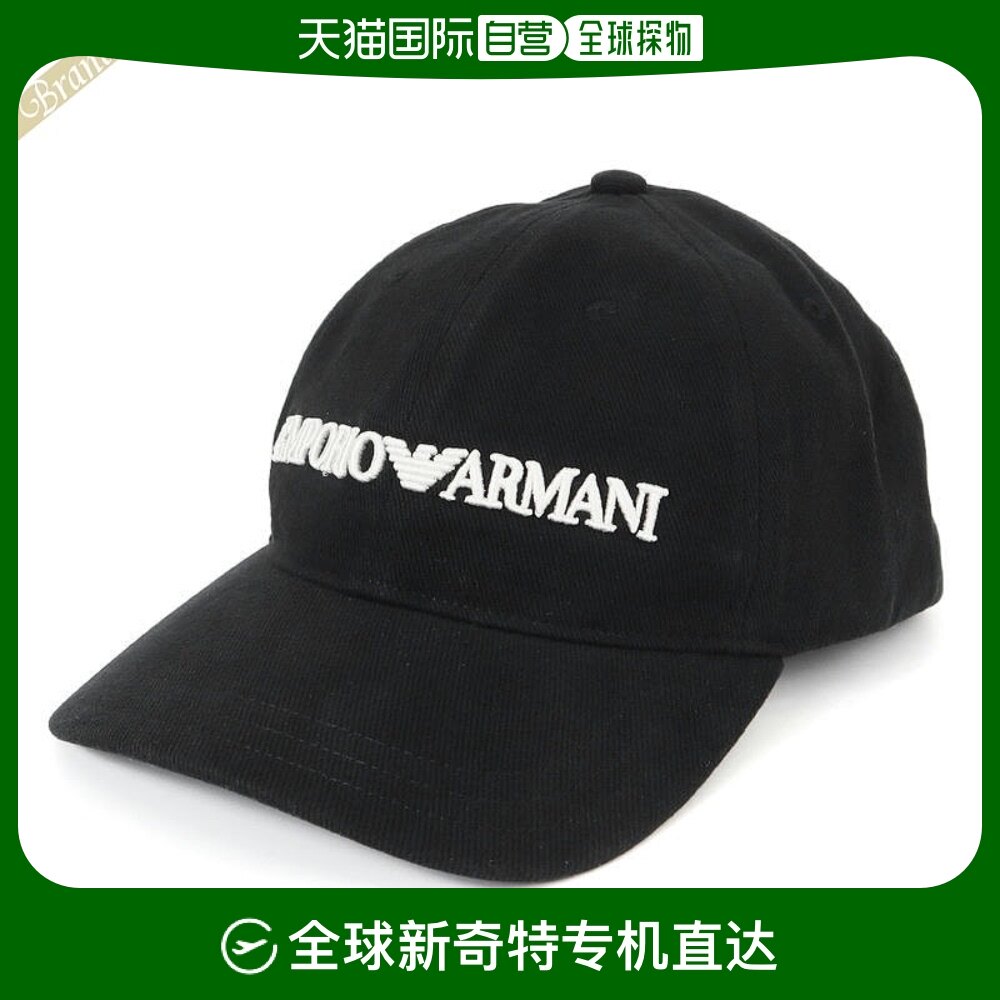 日本直邮emporio armani 男士帽子徽标棒球帽黑色 627901 cc994 0