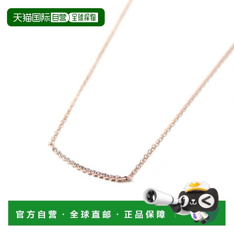 1h可退 日本直邮cui-cuiK10PG粉金纯手工钻石项链782404cuicui