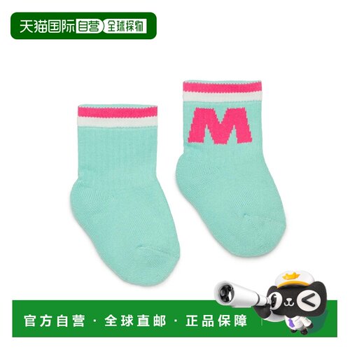 1h可退 日本直邮MARNI 儿童 品牌logo袜 m01468m00u1袜子
