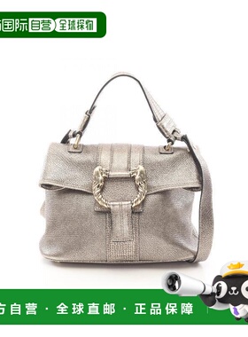 日本直邮中古Bvlgari宝格丽女包B级9新handbag手提包漆皮斜挎包金