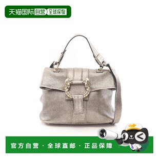 日本直邮中古Bvlgari宝格丽女包B级9新handbag手提包漆皮斜挎包金