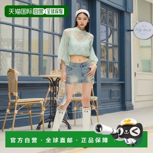 1h可退 日本直邮JUNOAH FILLOU 花朵提花衬衫长袖泡泡袖