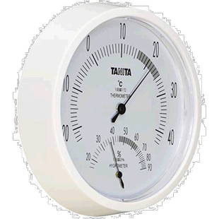 【日本直邮】TANITA百利达温湿度计温度湿度类比壁挂白色