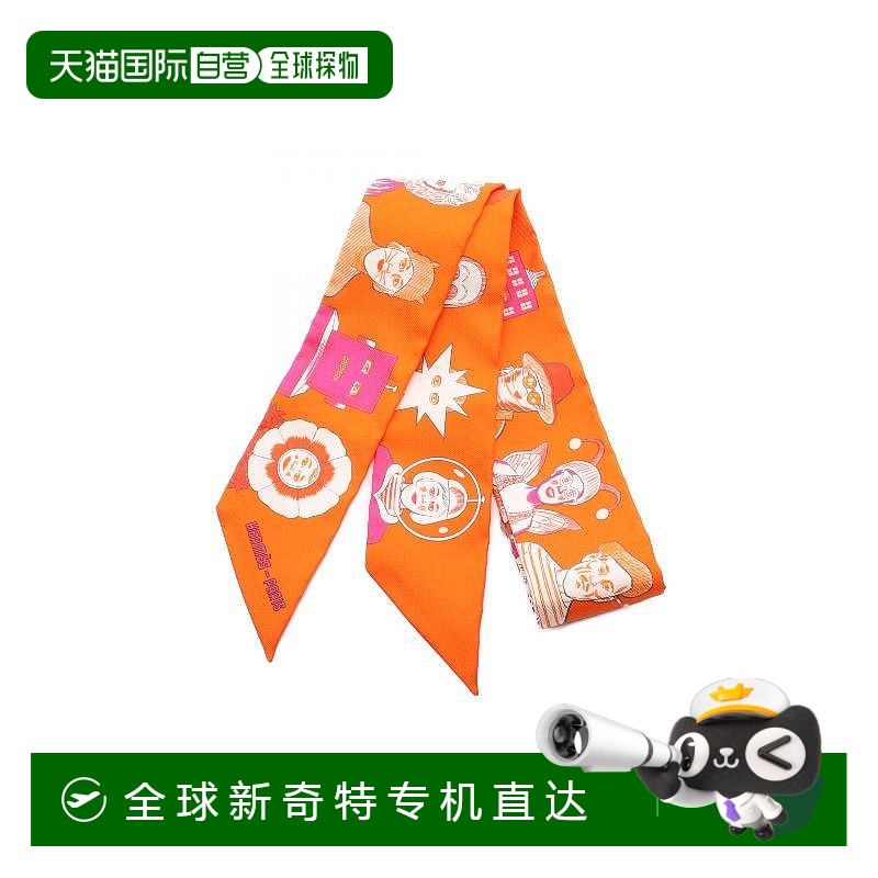 1h可退 日本直邮中古Hermes爱马仕女S级99新Twilly小丝巾丝绸围巾