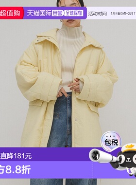 1h可退 日本直邮KBF 女装 轻盈保暖 宽松中长外套 可调节下摆  KB