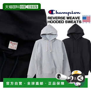 日本直邮Champion 连帽衫 12.5 盎司 红色单标签 美国制造REVERSE