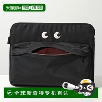 日本直郵ANYA HINDMARCH Tech Case Eyes 鞄 黑色 女士生態(tài)尼龍手