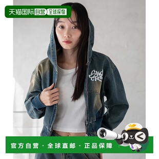 连帽夹克 女士复古洗水短款 WE25SP01L0004外套 WEGO 自营