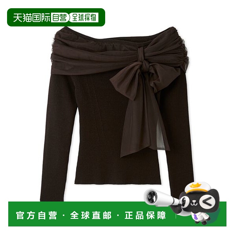 1h可退 日本直邮FRAY I.D 女装3WAY飘带设计宽松针织开衫 FWNT255