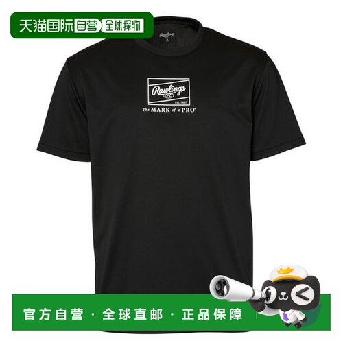 日本直邮Rawlings Baseball Junior 贴片徽标印花T恤