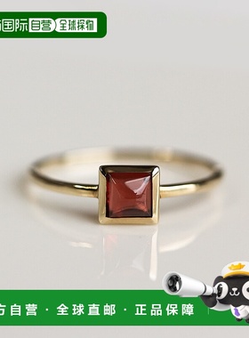 1h可退 日本直邮cui-cui天然石榴石K10YG黄金戒指755474cuicui