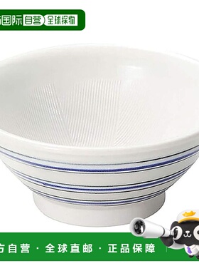 【日本直邮】aito「水玉」研磨碗 5寸 约14cm 条纹 美浓烧 288006