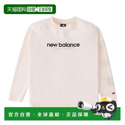 日本直邮new balance-New Balance（儿童）图形长袖T恤ABT45502SS