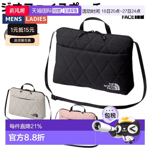 【日本直邮】北面男女电脑包休闲包2L斜挎包 Geoface Pouch系列