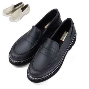 日本直邮HUNTER 女式乐福鞋防水雨鞋 REF STITCH PENNY LOAFER W