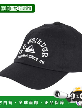 日本直邮Quiksilver 男士2025 QCP246907黑色棒球帽