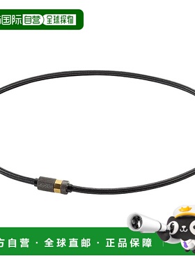 【日本直邮】法藤项链 RAKUWA 磁力颈纹 滚花 黑色/金色 50cm男装