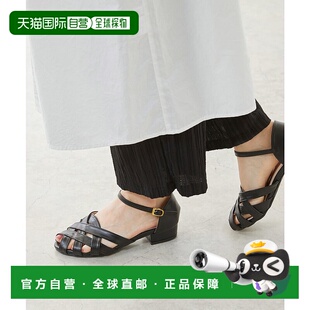 日本直邮Menue 低跟带扣凉鞋单鞋平底鞋防滑鞋 ME8623BW02431