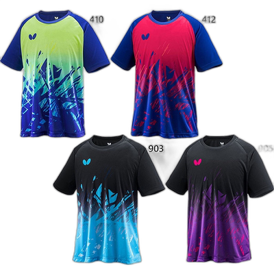 日本直邮Butterfly 男女 Xterra T恤乒乓球服短袖Butterfly 46430