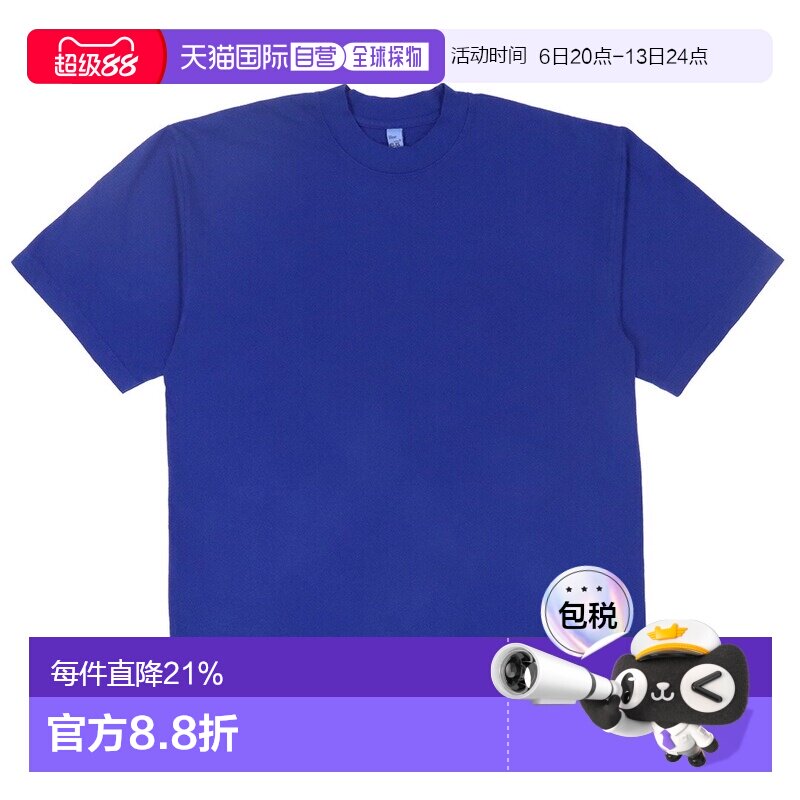 日本直邮Los Angeles Apparel 口袋T恤厚重短袖男士和女士1801GD图片