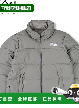 日本直邮FIRST DOWN 泡泡短羽绒服 男女通用外套 浅灰色 F742040-