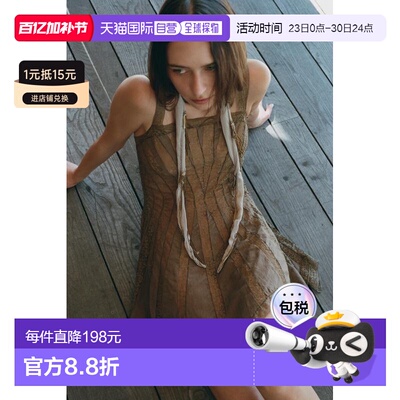 日本直邮ZaraLIMITED EDITION 蕾丝肩带连衣裙