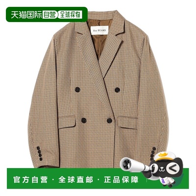1h可退 日本直邮Ray BEAMS 女士oversize 格纹外套 适配多种穿搭