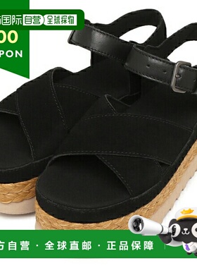 日本直邮UGG Aubrey 踝带厚底凉鞋黑色女士1167471 BLK新款