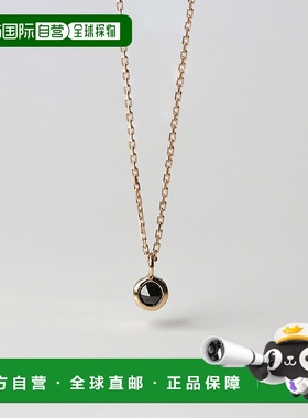 1h可退 日本直邮cui-cui 黑钻0.05ct K10YG单颗钻石项链 783638