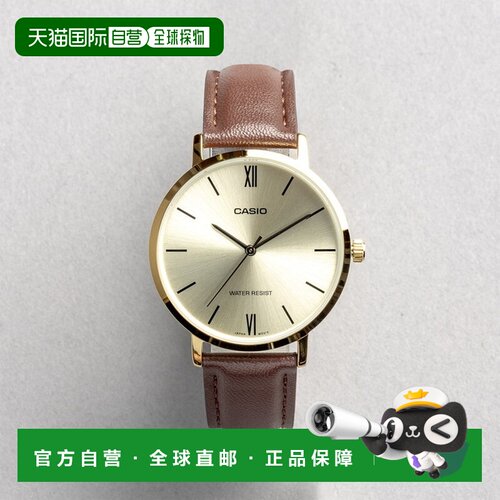 日本直邮CASIO 卡西欧标准 LTP-VT01GL-9B 手表 品牌 女款 儿童