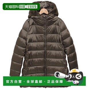 日本直邮Save the Duck Matilda Eco Down 连帽羽绒服卡其绿女士D