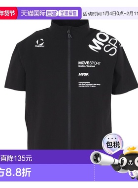 日潮跑腿DESCENTE迪桑特 男款交叉短袖夹克 black SST5SJKX0MB BK