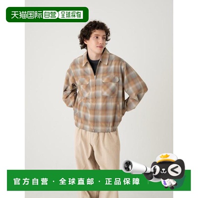 日本直邮PENDLETON BEIGE/GRAY 拉链衬衫夹克