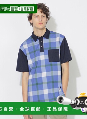 1h可退 日本直邮CB CRESTBRIDGE 女士拼接格纹设计Polo衫 59P6258