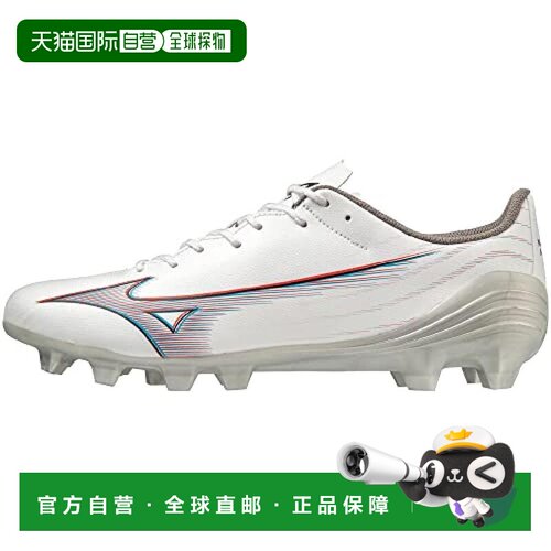 【日本直邮】Mizuno美津浓 男足球钉鞋 轻量白火红蓝27cm2E P1GA2