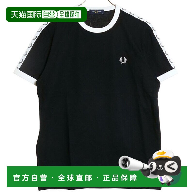 日本直邮 FRED PERRY 男式 Taped Ringer T恤 M4620 SS24 TAPED R