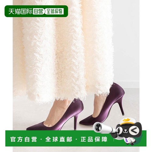 日本直邮RANDA 尖头皮跟高跟鞋 RA041BW14952 黑色一脚蹬