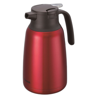 【日本直邮】The peacock孔雀 保温壶 不锈钢 1.5L 红色