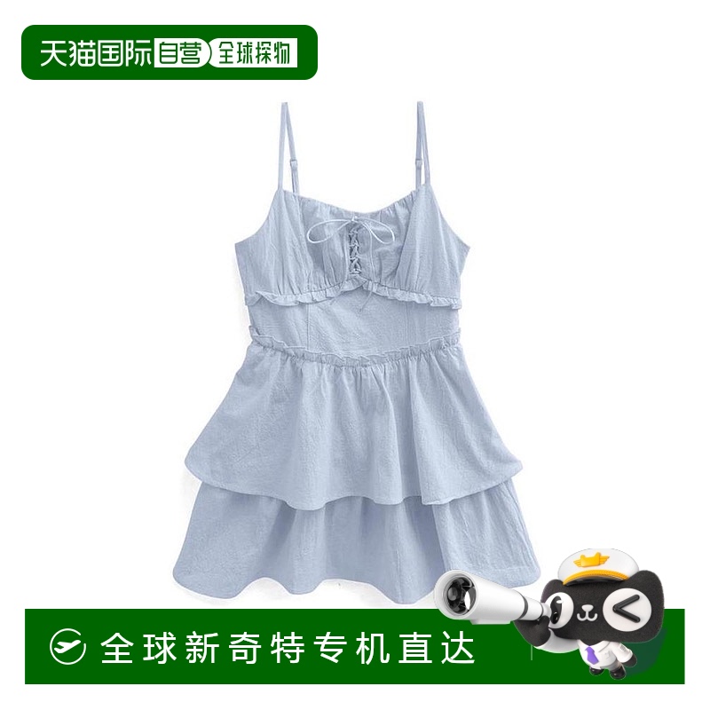 日本直邮日潮 GRL系带层叠吊带迷你连衣裙dk1382
