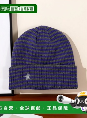 1h可退 日本直邮WEGO女士宽松刺绣星星条纹针织帽 MO25AW12SG0027