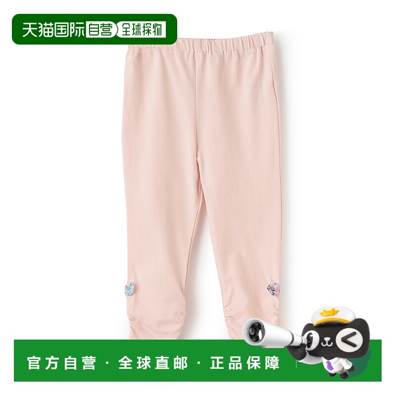 日本直邮Sense of Wonder 9 长度蝴蝶结女童紧身裤儿童裤保暖裤子